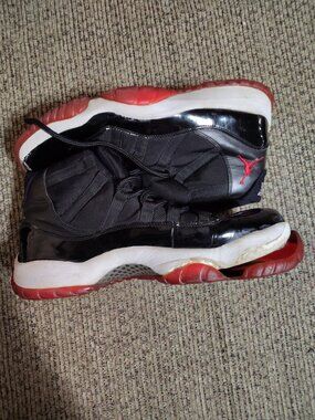 Size 12 Jordan 11 Bred 2012 No Box, Damaged